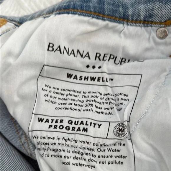 Banana Republic Blue Flare Wide Leg Jeans NEW size 16 - Picture 4 of 4